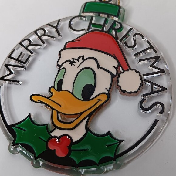 Disney Donald Duck Ornament Pair Kurt Adler Santas World Scrooge Icicle Santa Ĝ - Picture 6 of 11
